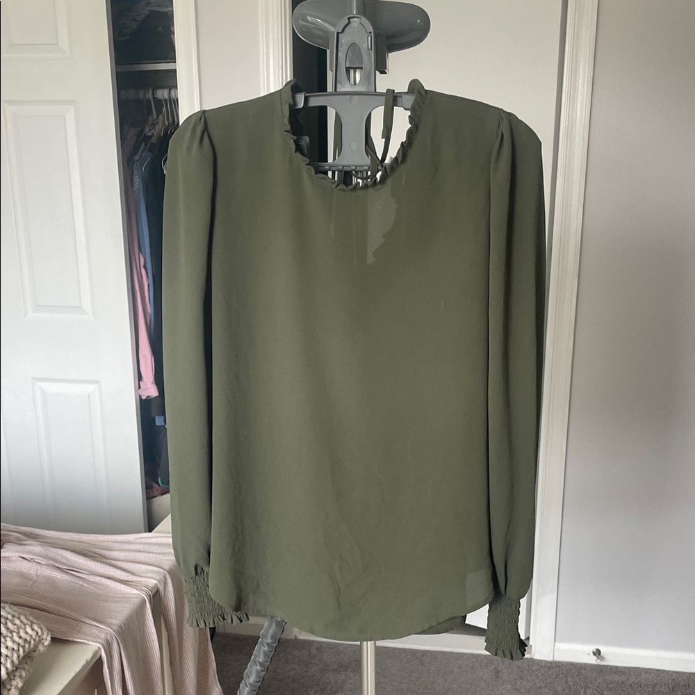 Olive Green Women's Top